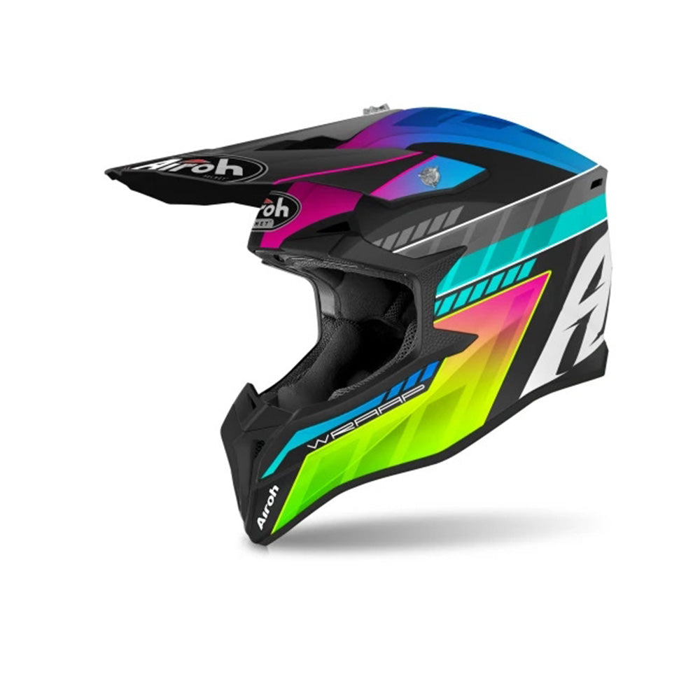 AIROH WRAAP YOUTH Motocicleta Motocross Casco Prism Matt