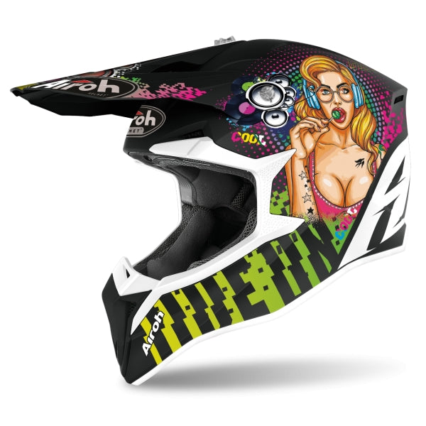 AIROH - CASCOS WRAAP YOUTH PIN UP MATT