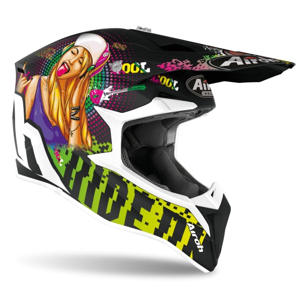 AIROH - CASCOS WRAAP YOUTH PIN UP MATT