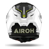 AIROH - CAPACETES GP550 S RUSH BRANCO/AMARELO BRILHANTE