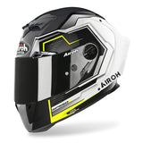 Airoh GP550 S Rush Blanco/Amarillo Brillo Casco integral Touring Motocicleta