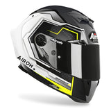 AIROH - CAPACETES GP550 S RUSH BRANCO/AMARELO BRILHANTE