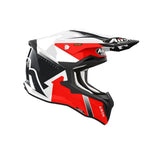 AIROH STRYCKER BLAZER Motocicleta Motocross Casco Rojo Brillo