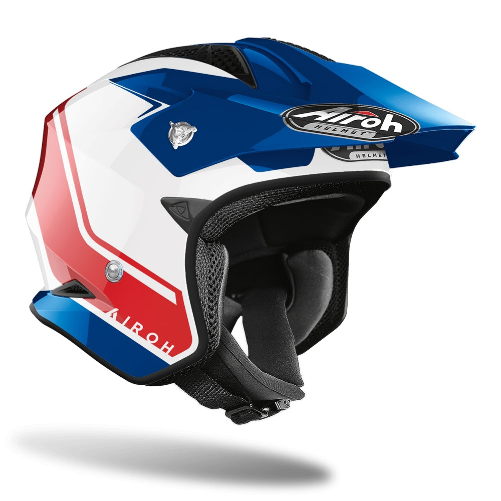 AIROH - CASCOS TRR S KEEN BLUE/RED GLOSS