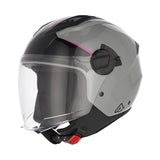 ACERBIS JET LEVANTE 532 CASCO AVENTURO DE MOTO GRIS ROSA