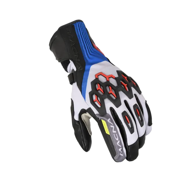 MACNA BRAWLER RTX Impermeables Moto Guantes Blanco Rojo Azul - GUANTES