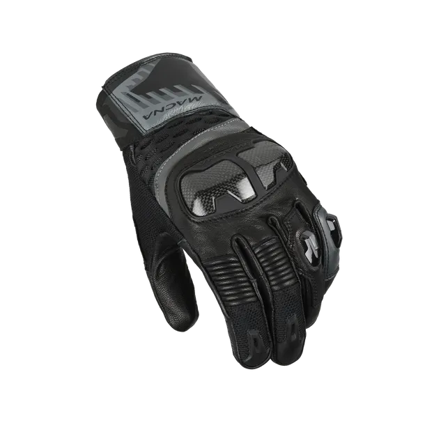 MACNA CHIZA Señoras Moto Cuero Guantes Negro - GUANTES