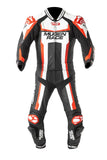 MUGENRACE MNR-1913 Ibrido Traje Cuero Negro Blanco Rojo - Mono