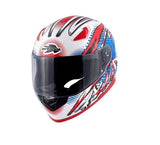 KAPPA KV38 Houston Moto Integral Casco Blanco Rojo - CASCO