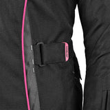 R-TECH Chaqueta Textil Knight Rider (Long) Negro/Fuschia)