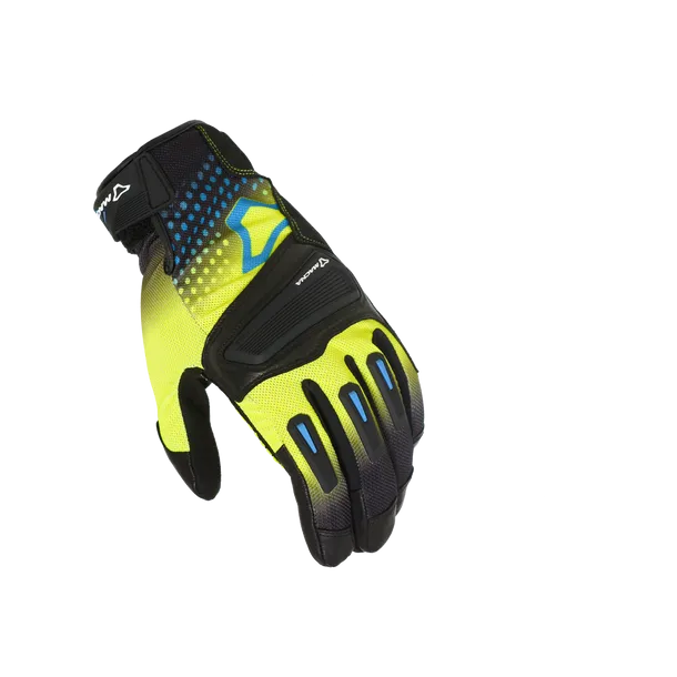 MACNA JUGO Moto Cuero Deportes Guantes Negro Amarillo - GUANTES