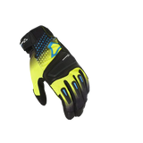 MACNA JUGO Moto Cuero Deportes Guantes Negro Amarillo - GUANTES