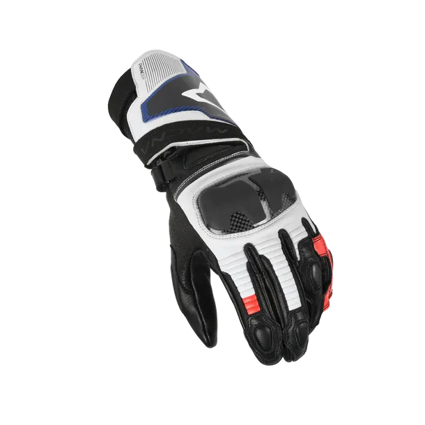 MACNA THUNDER Moto Cuero Guantes Negro Rojo Azul - GUANTES