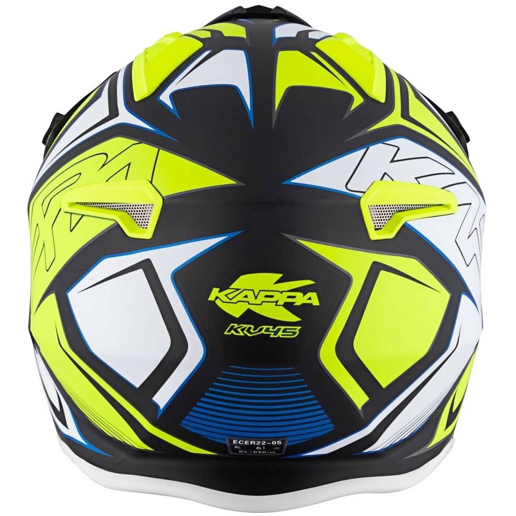 KAPPA KV45 Trial Gemini Urbano Jet Casco Negro Amarillo Blanco - CASCO