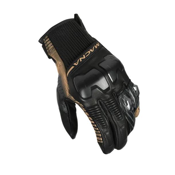 MACNA ULTRAXX Hombre Moto Deportivos Jinetes Guantes Negro Dorado - GUANTES