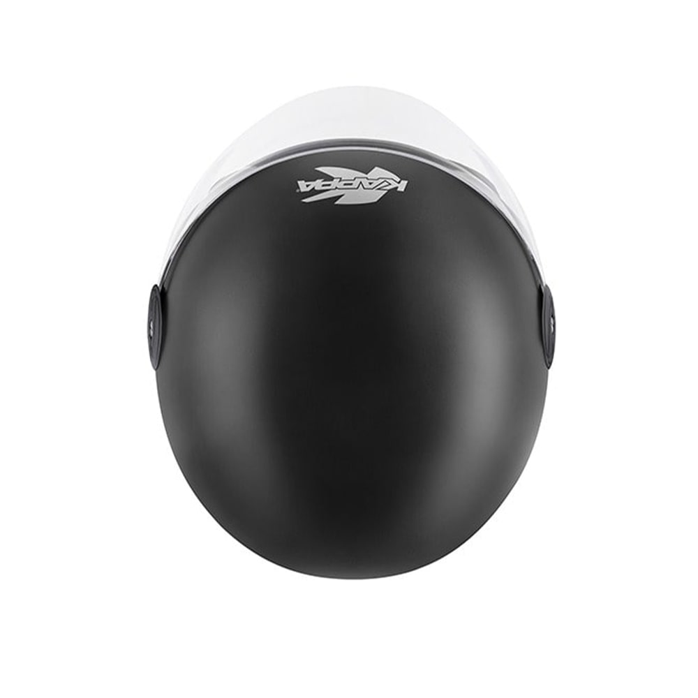 KAPPA KV40S moto cara abierta Casco negro mate