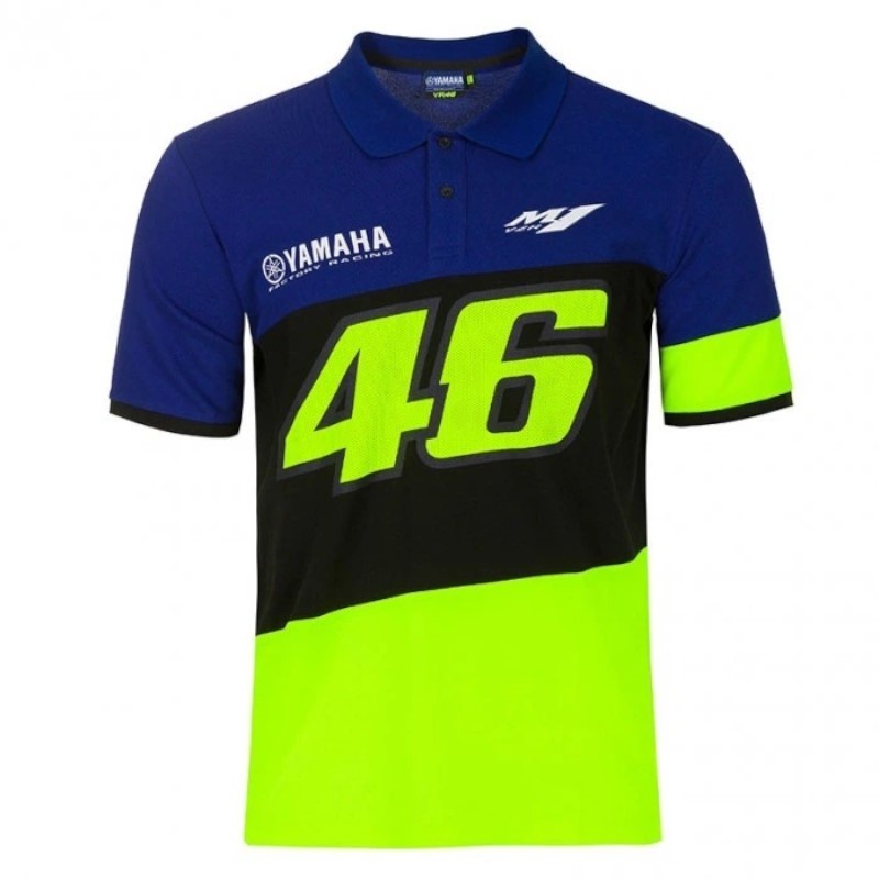 VR46 HOMBRE CARRERAS POLO AZUL