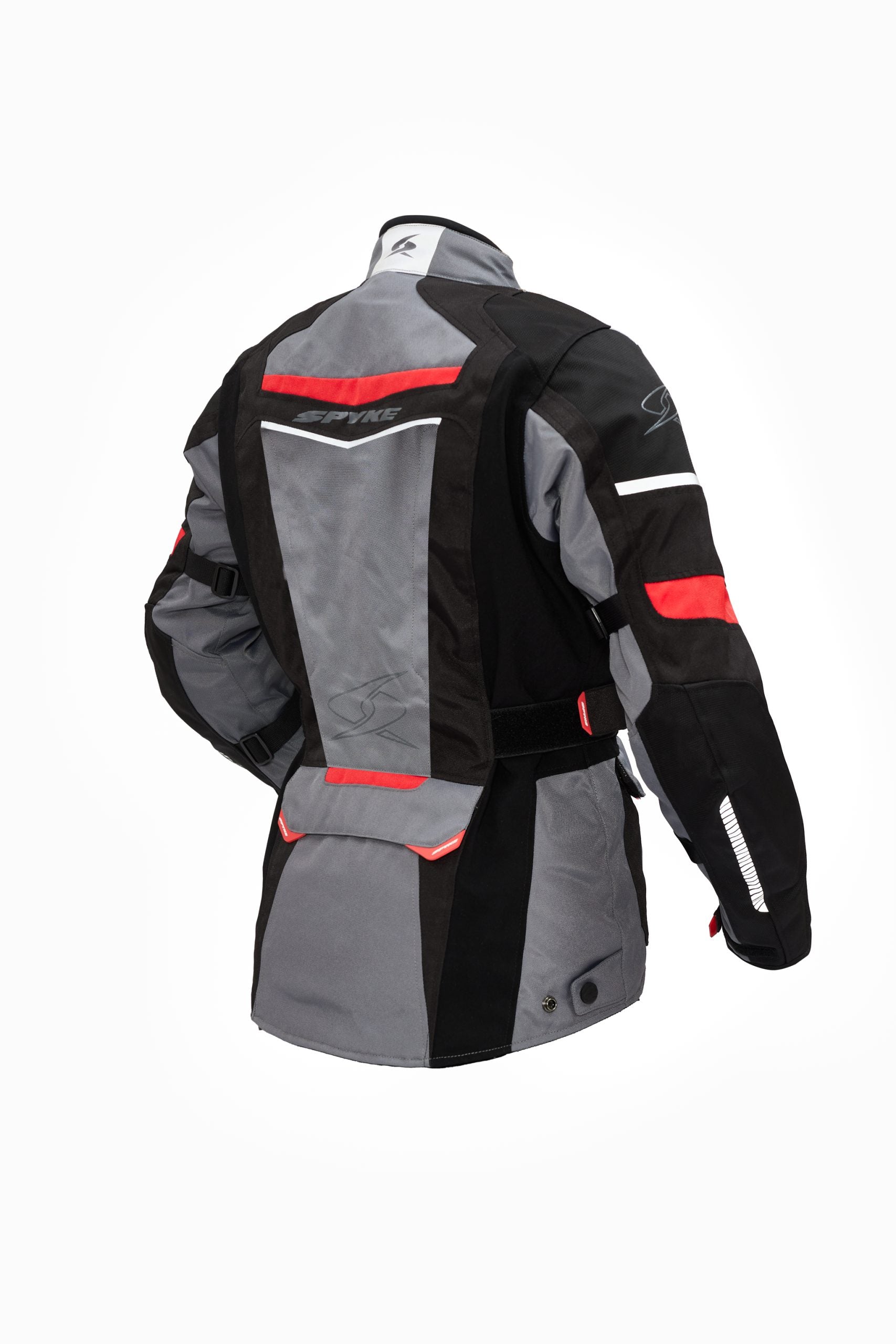 SPYKE - COMPASS DRY TECNO LADY JACKET GREY/BLACK/RED