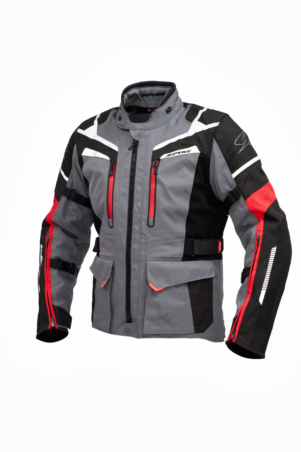 SPYKE - COMPASS DRY TECNO JACKET GREY/BLACK/RED