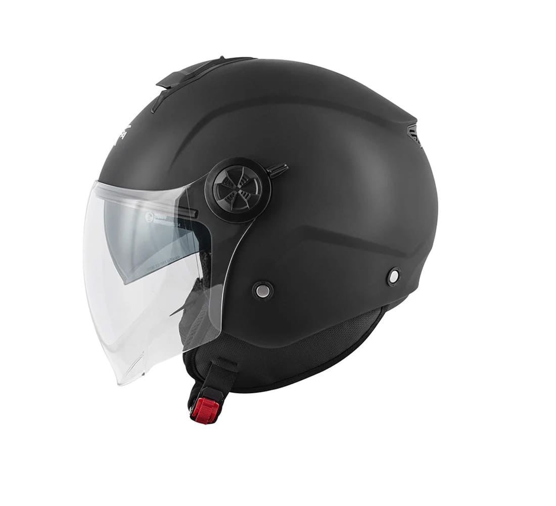 KAPPA KV60B Moto Cara Abierta Casco Negro Mate