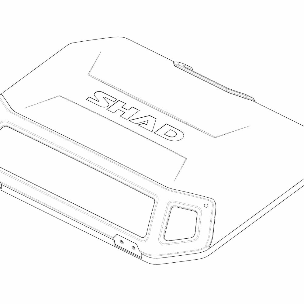 SHAD BLACK ALUMINUM COVER TERRA SIDE CASE