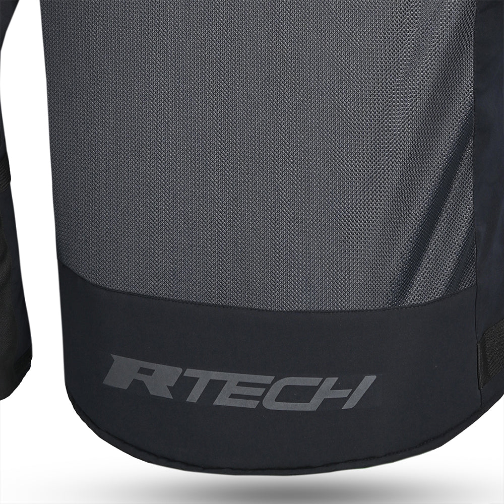 R-TECH SPIRAL MESH CHAQUETA DE MOTO DE HOMBRE TEXTIL  GRIS NEGRO ROJO