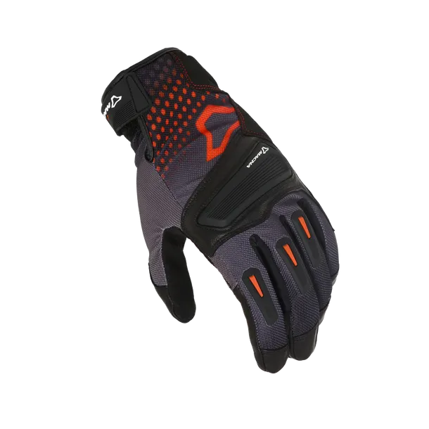 MACNA JUGO Moto Cuero Deportes Guantes Negro Rojo - GUANTES