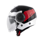 KAPPA KV37 EVO Moto Cara Abierta Casco Blanco Marrón Negro - CASCO