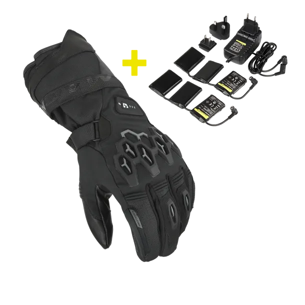 MACNA Kit Rafino RTX 12V 3A Hombres Calefactado Guante Negro - GUANTES