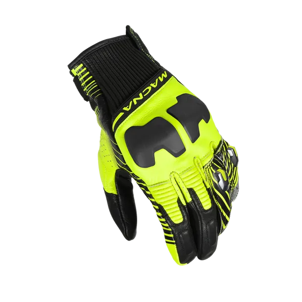 MACNA ULTRAXX Hombre Moto Deportivos Jinetes Guantes Negro Amarillo - GUANTES