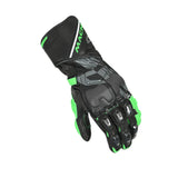 MACNA Powertrack Hombres Moto Guantes Verde Negro Oscuro Gris - GUANTES