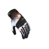 MACNA JUGO Moto Cuero Deportes Guantes Negro Blanco Naranja - GUANTES