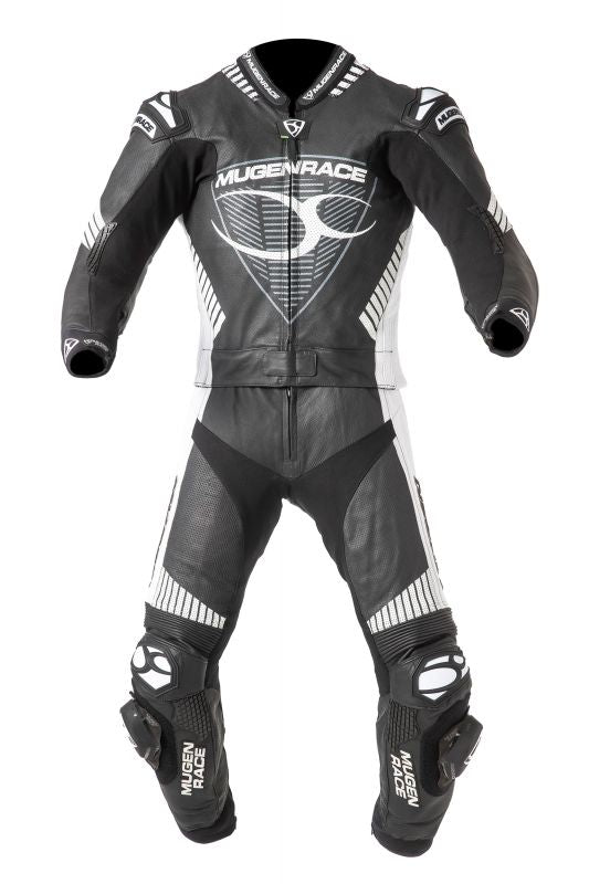 MUGENRACE MNR-1711 Traje Piel Impegnato Negro Blanco - Mono