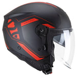 CGM 126G IPER CITY Motorradhelm Schwarz Rot