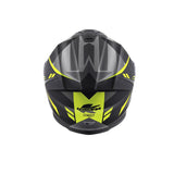 KAPPA KV51 ZENITH ABS motocicleta integral Casco negro titanio amarillo flúor