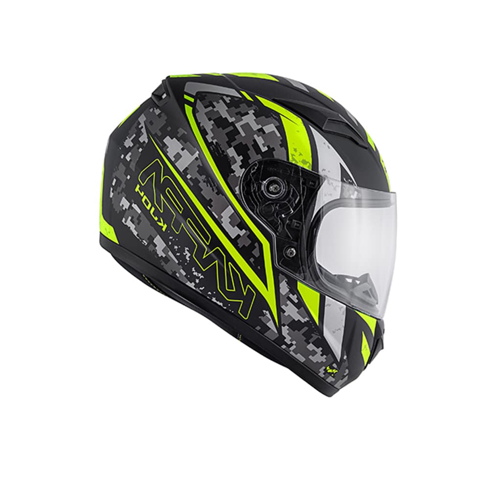 KAPPA KJ04 Junior Motocicleta Integral Casco Negro Mate Amarillo - CASCO