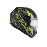 KAPPA KJ04 Junior Motocicleta Integral Casco Negro Mate Amarillo - CASCO