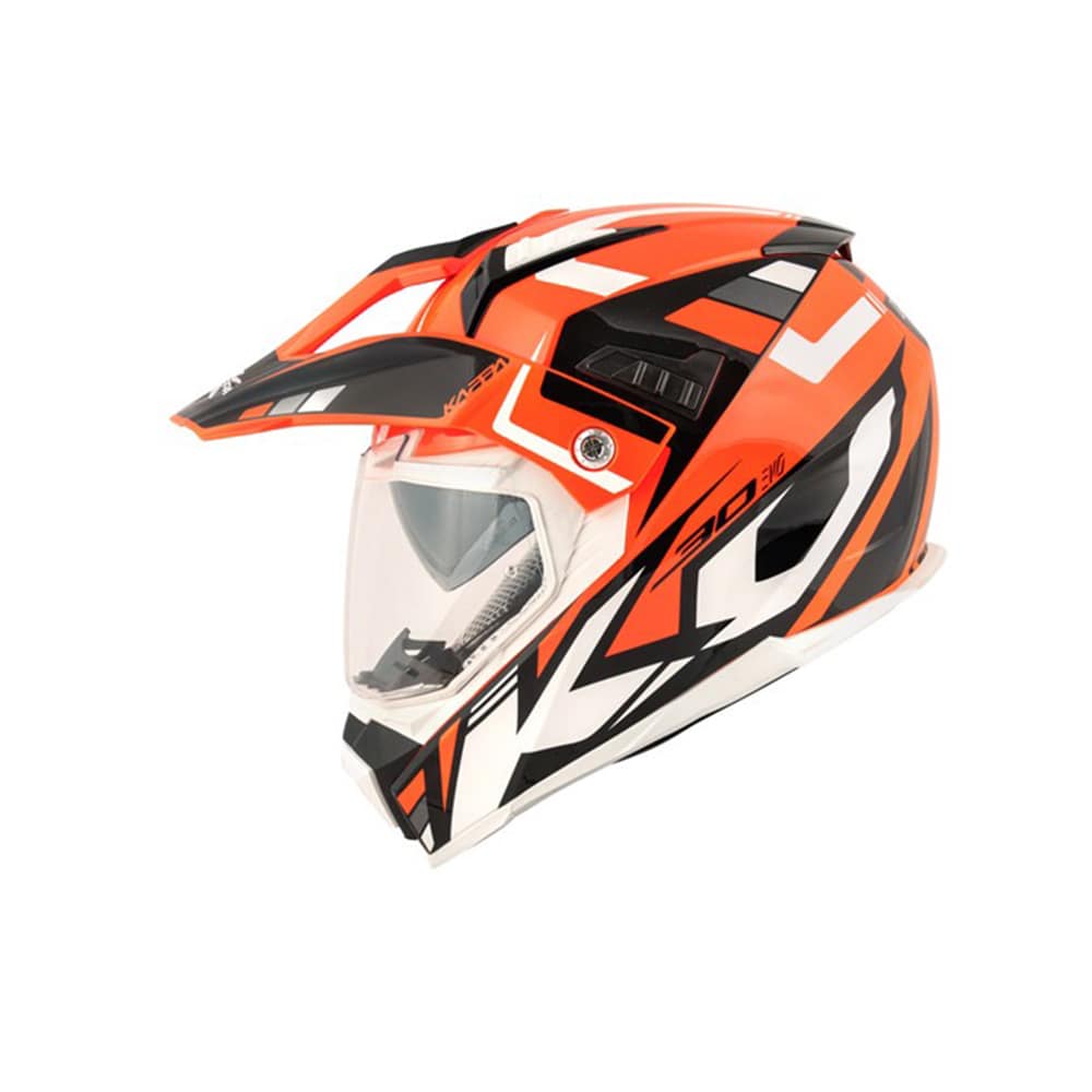Kappa KV30R Grayer enduro moto Casco naranja negro - CASCO