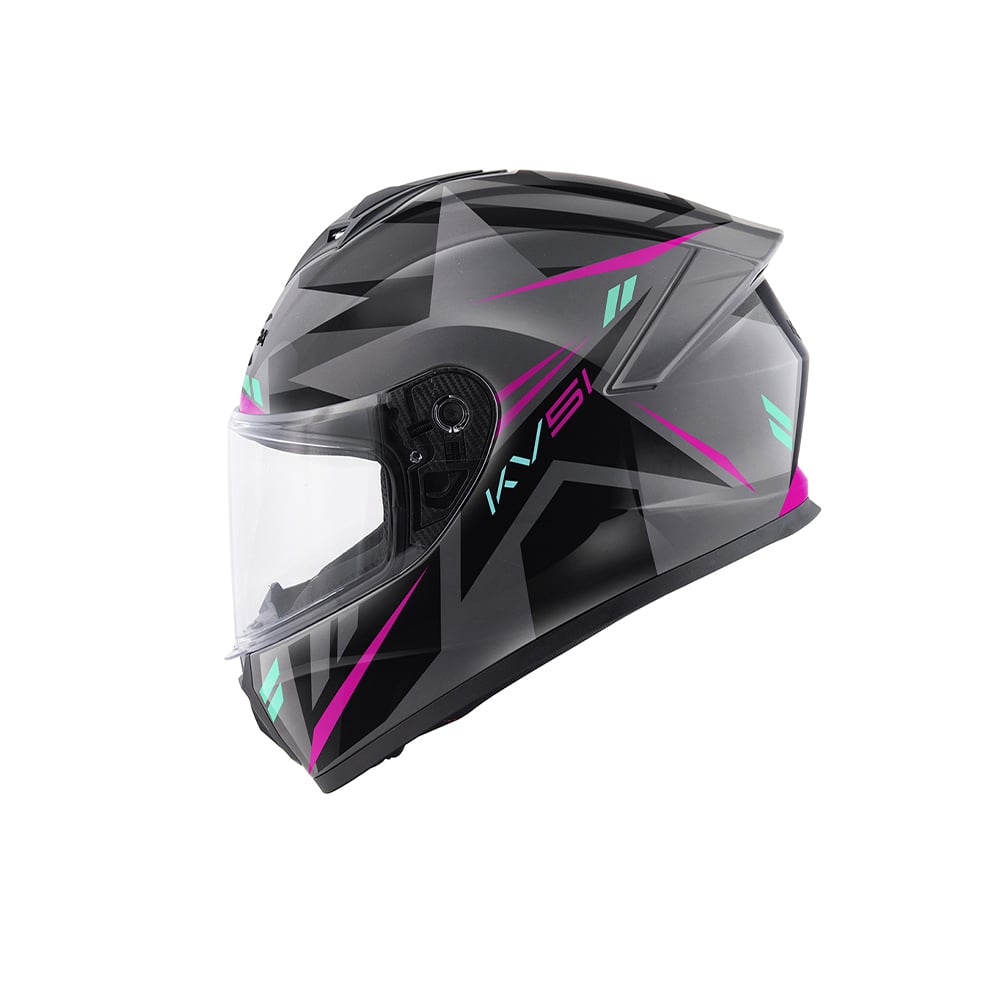 KAPPA KV51 ZENITH ABS moto integral Casco gris mate negro Petronas fucsia