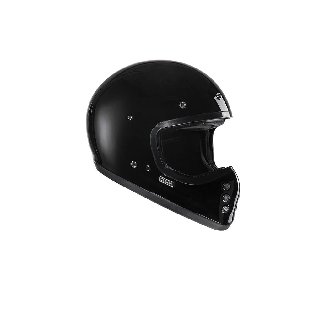 HJC V60 ESTILO CLÁSICO DE MOTOCICLETA CASCO INTEGRAL NEGRO
