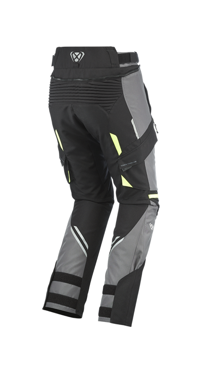 IXON MIDGARD PT MOTO PANTALONES GRIS AMARILLO BRILLANTE - PANTALON