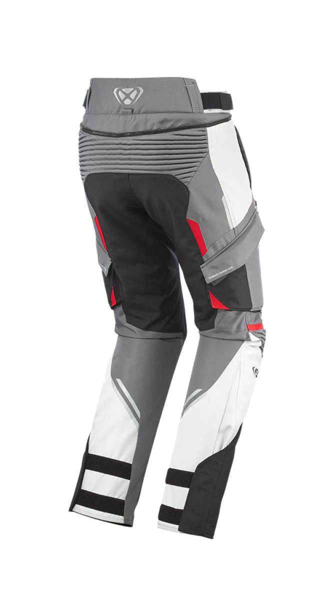IXON MIDGARD PT MOTO PANTALONES GRIS NEGRO ROJO - PANTALON