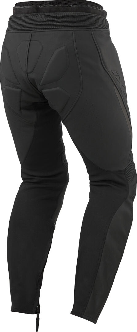 IXON AVENGER HOMBRE MOTO PANTALONES CUERO NEGRO - PANTALON