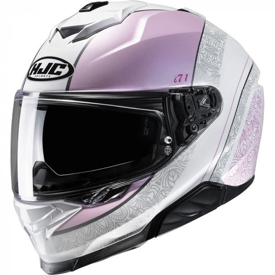 HJC- Casco de moto deportivo integral i71 SERA MC8 Blanco / Rosa