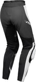 IXON VORTEX 3 PT L DAMAS MOTO PANTALONES CUERO NEGRO GRIS BLANCO - PANTALON