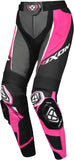 IXON VORTEX 3 PT L DAMAS MOTO PANTALONES CUERO NEGRO ROSA - PANTALON