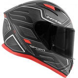 GIVI 50.6 MT LED DEPORTIVO CASCO INTEGRAL NEGRO PROFUNDO-ROJO 