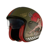 PREMIER - CASCO VINT. PIN UP MILITARY BM