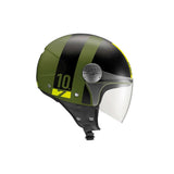 Casco Jet Noise 10.7 Ming Camplin Negro Amarillo