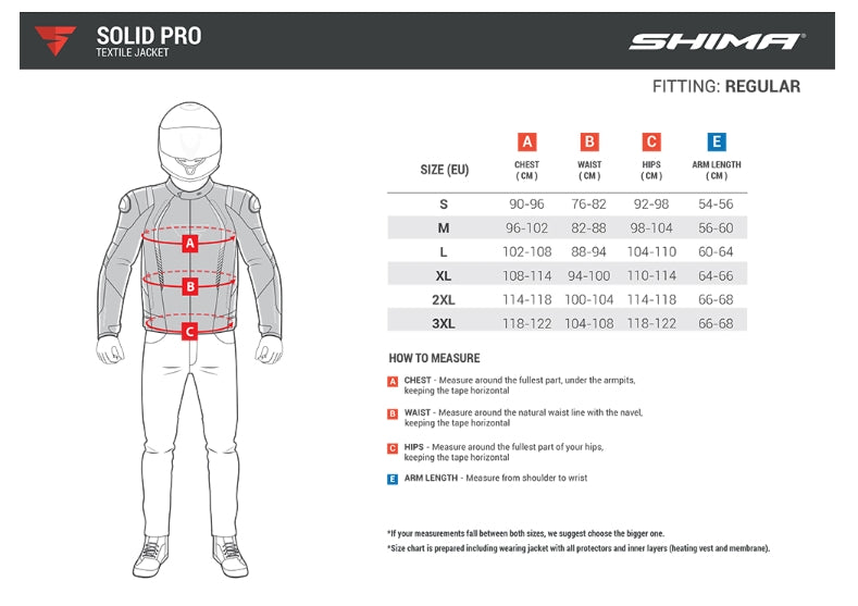 SHIMA SOLID PRO JACKET RED